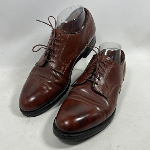 ALDEN x BROOKS BROTHERS Shoes 7.5 Leather Straight Tip Blucher 0972 Oxford Brown main image 5